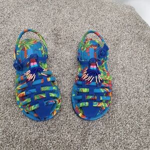 FARM Rio Tropical Tubular Sz  Sandals